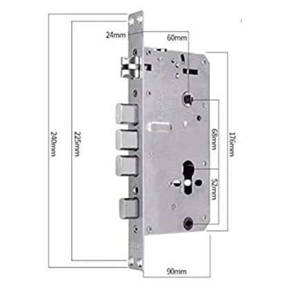 Smart Lock,With WiFi, Display screen,Keypad Digital,Biometric Fingerprint,IC Card,Mechanical key Unlock for Apartment Hotel Home Use. COLOR: (GOLDEN)