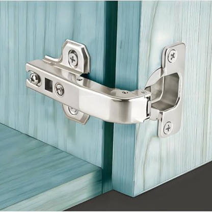 2 Pieces Corner Cabinet Hinge Unfold 180 Degree Hinge 90 Degree Cabinet Corner Door Soft Close Hinge [4 Holes]