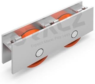 Heavy Duty Sliding Window Door Assembly Roller Aluminum Pulley Double Wheels | Sliding Roller 10mm Wheel for Wardrobes Cabinet Bookcases Door,Sliding Glass Door 100 kg Load Capacity. (2-PCS)
