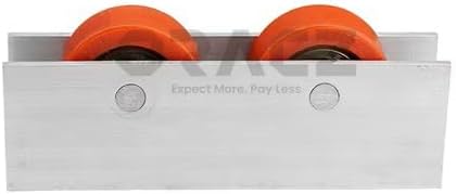 Heavy Duty Sliding Window Door Assembly Roller Aluminum Pulley Double Wheels | Sliding Roller 10mm Wheel for Wardrobes Cabinet Bookcases Door,Sliding Glass Door 100 kg Load Capacity. (2-PCS)
