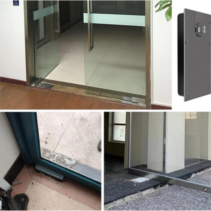 Adjustable Floor Spring Hinge for Glass Doors - Heavy-Duty Door Closer Hardware for Airport School Villa - Supports Up to 100kg - Smooth Operation & Design