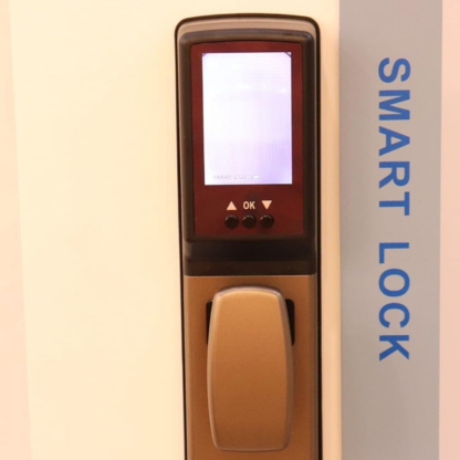 Smart Lock,With WiFi, Display screen,Keypad Digital,Biometric Fingerprint,IC Card,Mechanical key Unlock for Apartment Hotel Home Use. COLOR: (GOLDEN)