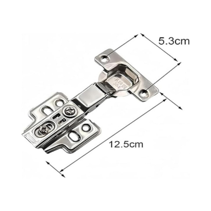 6 Pcs Kitchen Soft Close Cabinet Door Hinges, 1.5mm Stainless Concealed Kitchen Cabinet Hinges Hardware Accessories for Cabinets, Wardrobes and Bookcases, Silver