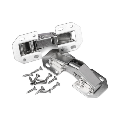 6 Pack Concealed Hinges with 48pcs Screws, 90 Degree Hidden Hinges for Drawer Furniture and Kitchen Cabinet