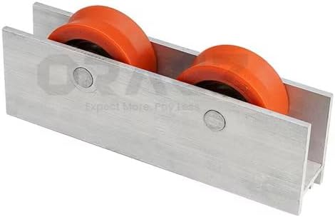 Heavy Duty Sliding Window Door Assembly Roller Aluminum Pulley Double Wheels | Sliding Roller 10mm Wheel for Wardrobes Cabinet Bookcases Door,Sliding Glass Door 100 kg Load Capacity. (2-PCS)