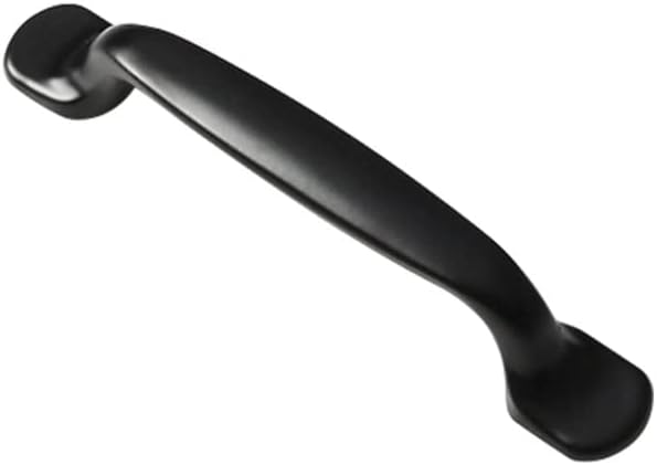 VILA Cabinet Handles Drawer Pulls Solid Zinc Alloy Black Furniture Kitchen Cupboard 1-pec size (96mm)