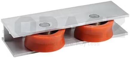 Heavy Duty Sliding Window Door Assembly Roller Aluminum Pulley Double Wheels | Sliding Roller 10mm Wheel for Wardrobes Cabinet Bookcases Door,Sliding Glass Door 100 kg Load Capacity. (2-PCS)