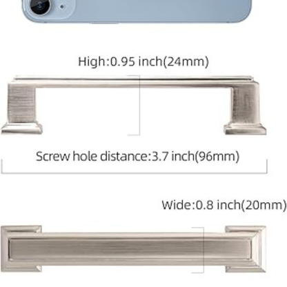 10 Pack 7.5 Inch(192mm) Polished Chrome Cabinet Handles Polished Chrome Kitchen Cabinet Pulls Cabinet Door Handles Kitchen Cabinet Hardware Cupboard Drawer Pulls Dresser Handles