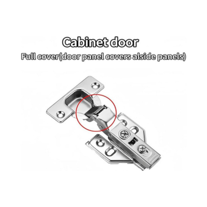 6 Pcs Kitchen Soft Close Cabinet Door Hinges, 1.5mm Stainless Concealed Kitchen Cabinet Hinges Hardware Accessories for Cabinets, Wardrobes and Bookcases, Silver