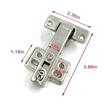 2 Pieces Corner Cabinet Hinge Unfold 180 Degree Hinge 90 Degree Cabinet Corner Door Soft Close Hinge [4 Holes]
