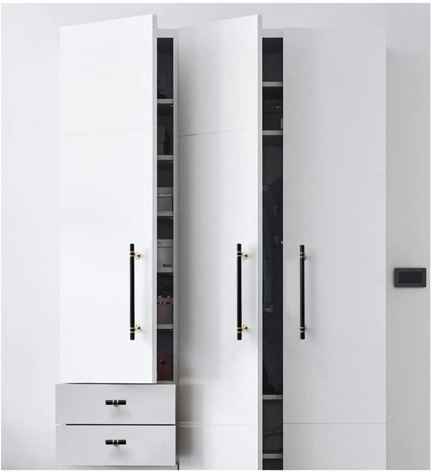 Vila Cabinet Handle T Bar Zinc Alloy Handle Kitchen Drawer Handles 1-pec Color : Black/Gold -Size: (160mm)