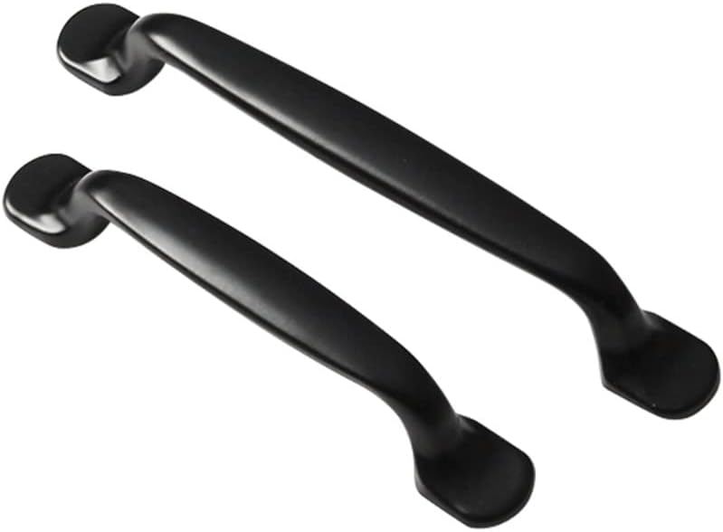 VILA Cabinet Handles Drawer Pulls Solid Zinc Alloy Black Furniture Kitchen Cupboard 1-pec size (96mm)