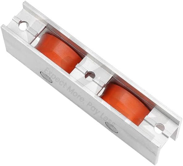 Heavy Duty Sliding Window Door Assembly Roller Aluminum Pulley Double Wheels | Sliding Roller 10mm Wheel for Wardrobes Cabinet Bookcases Door,Sliding Glass Door 100 kg Load Capacity. (2-PCS)