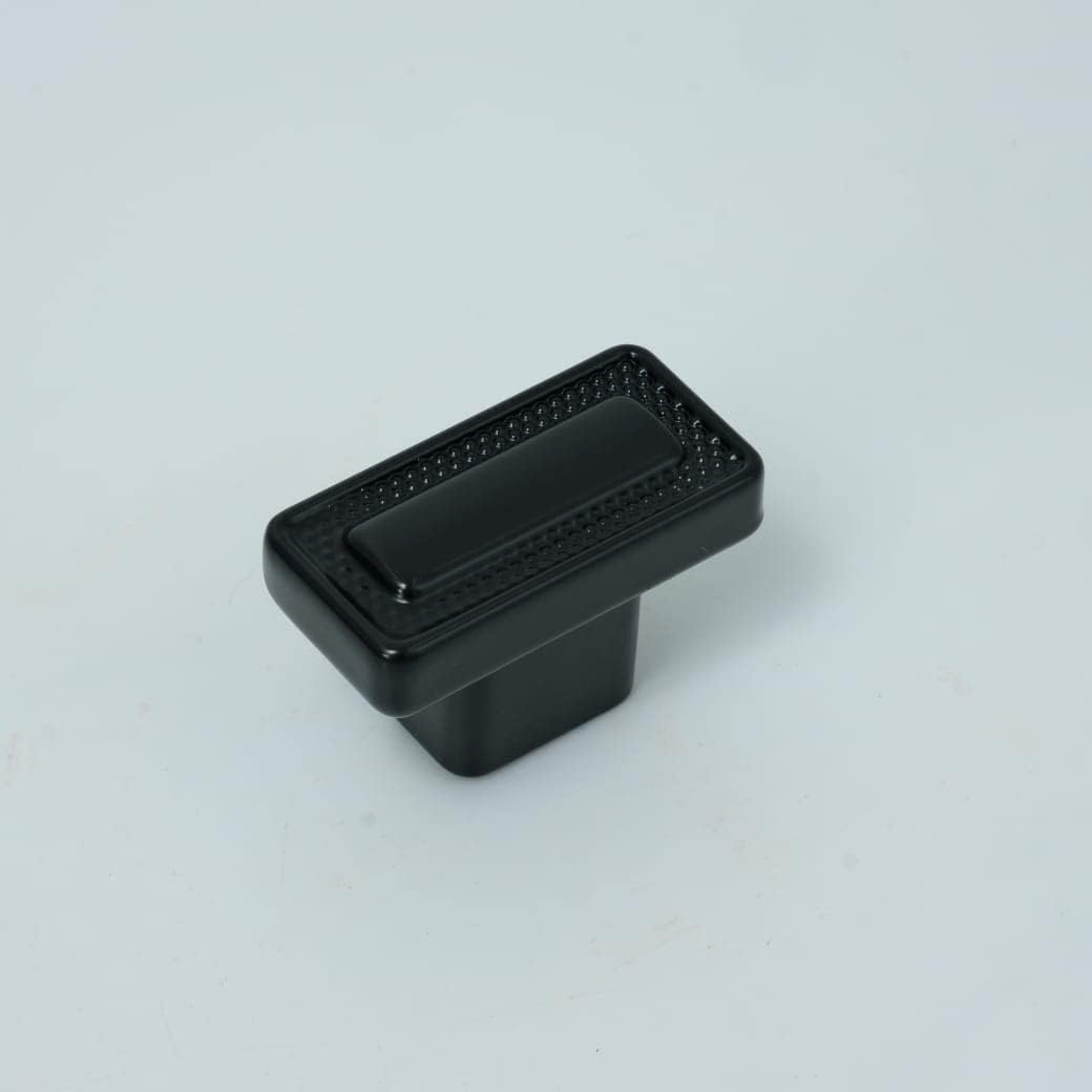 VILA (F2254) Drawer Handles Pulls Solid Zinc Alloy Furniture cupbord or Kitchen Drawer Handles Color Black 1-pec (128mm)