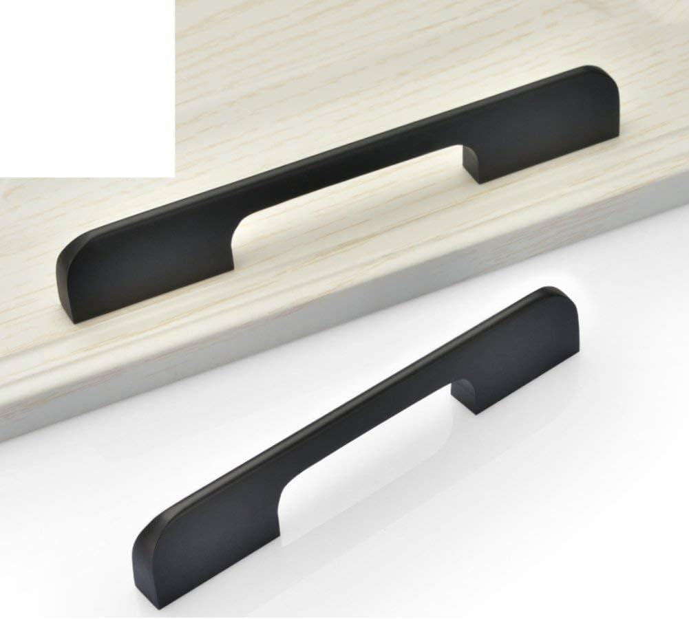 Vila Aluminium Drawer Handle, Cabinet Drawer Handle/Modern Simple, Black Aluminum Alloy Size : (768mm)
