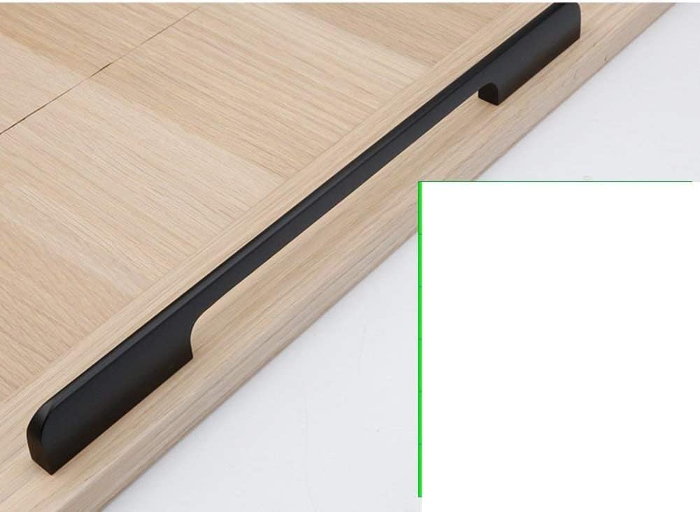 Vila Aluminium Drawer Handle, Cabinet Drawer Handle/Modern Simple, Black Aluminum Alloy Size : (768mm)