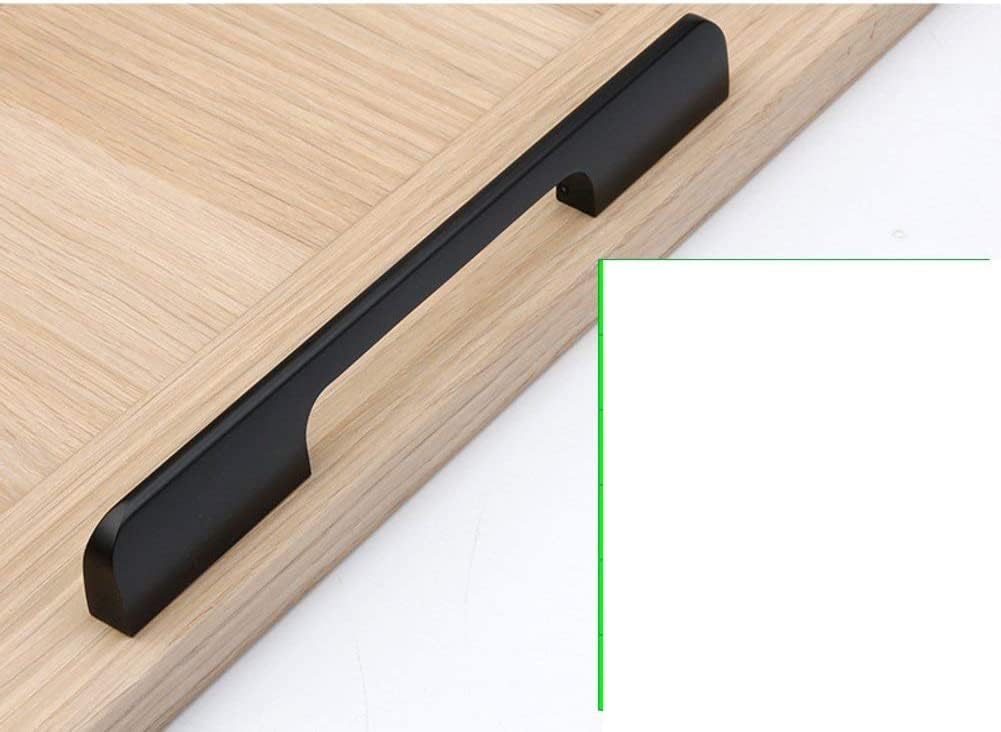 Vila Aluminium Drawer Handle, Cabinet Drawer Handle/Modern Simple, Black Aluminum Alloy Size : (768mm)