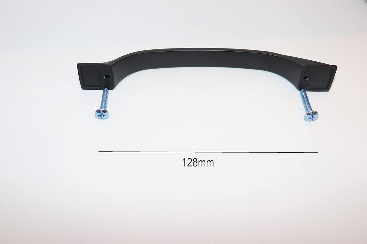 Vila Cabinet Handle Zinc Alloy Handles Kitchen Drawer Handles (Color : BLACK, Size : ((128mm) 3 PACK)