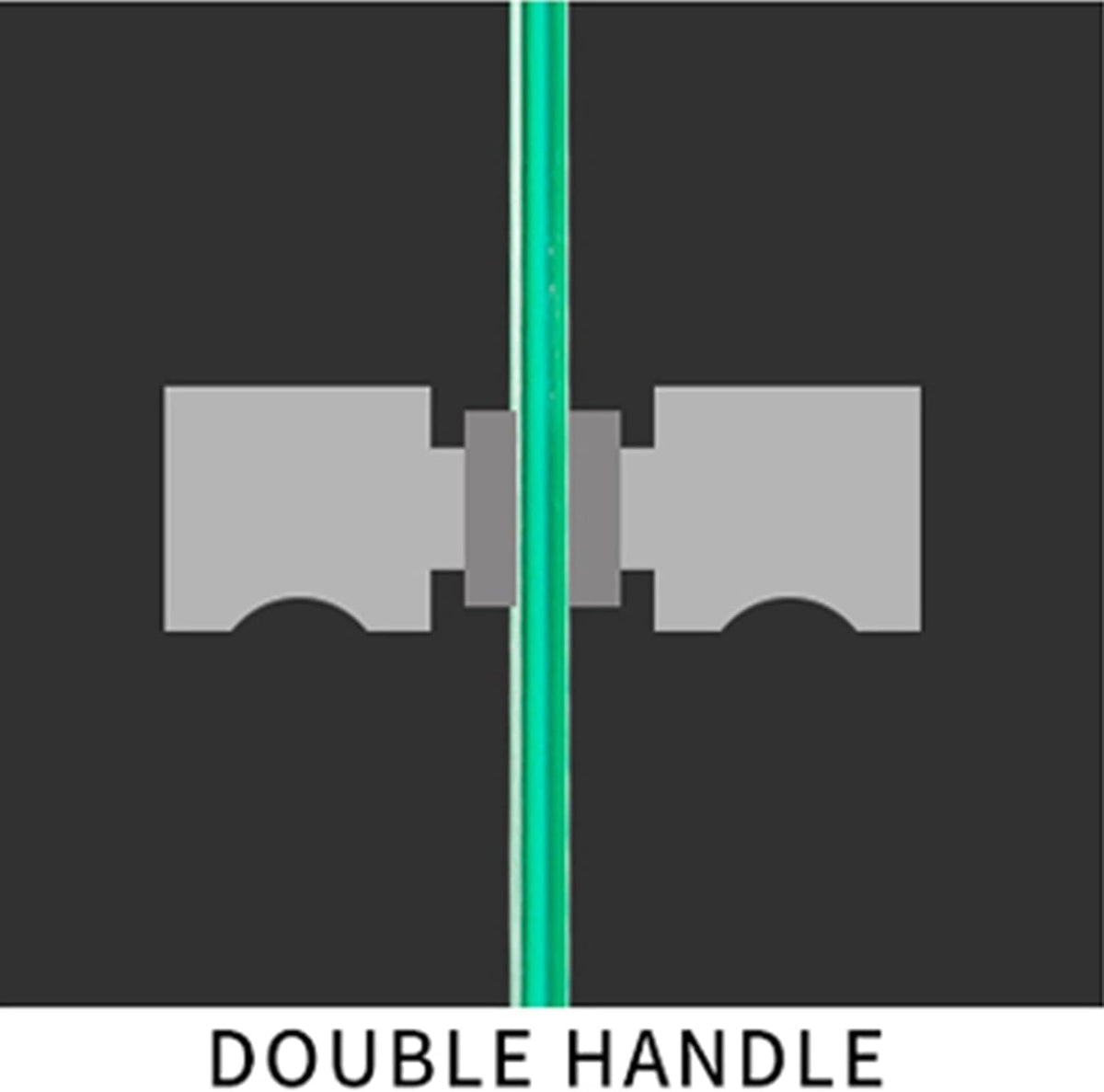 2 Pcs Shower Glass Door Knobs, Aluminum Alloy Replacement Parts Shower Screen Door Handle Knob, Glass Door Knobs for Interior Doors Black/Silver