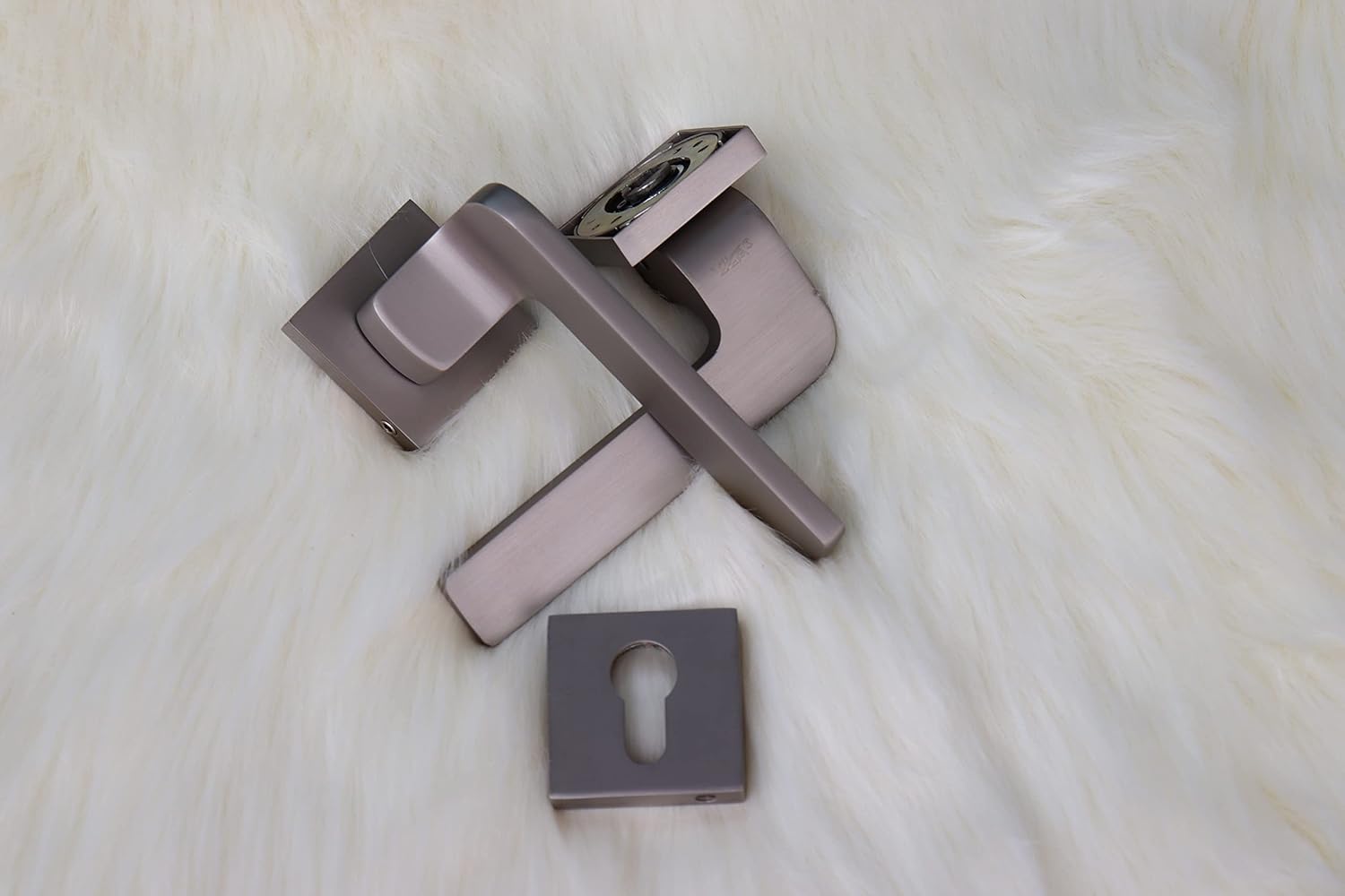 Vila Door handle Zinc Alloy Durable for All Kinds Of Indoor Doors (1-pec) Colour: Silver -Grey|R06-706| (Mat Silver)