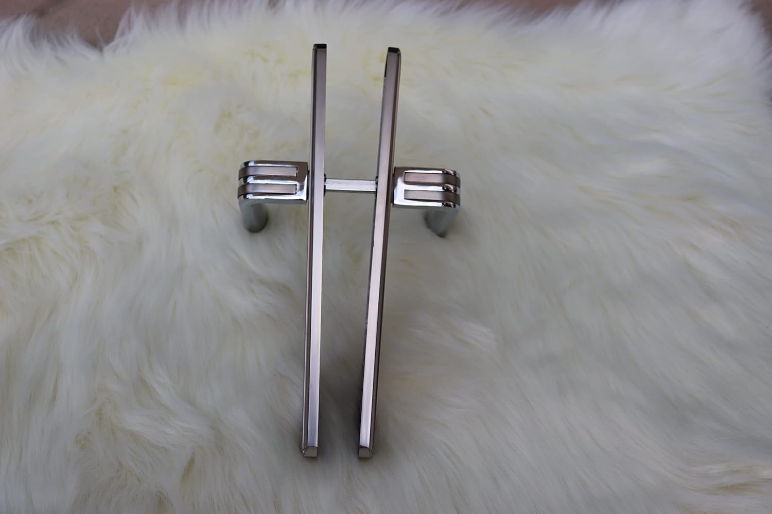 Vila Door handle Zinc Alloy Durable for All Kinds Of Indoor Doors (1-pec) Colour : Msn-Cp |915-502|