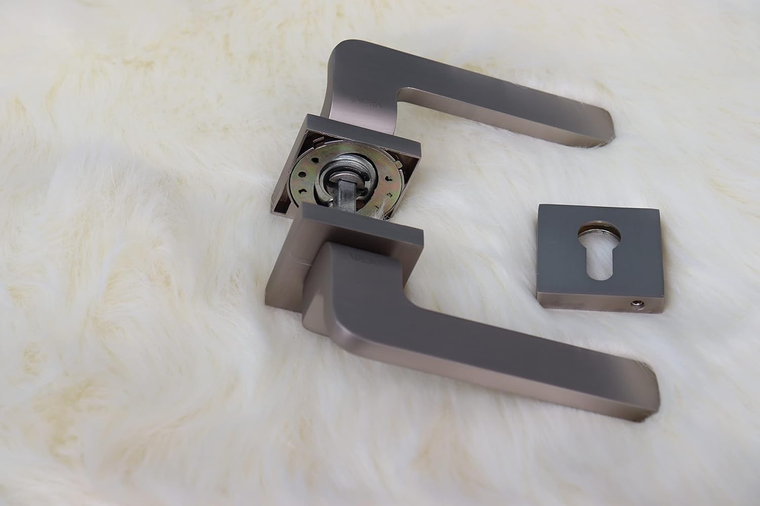 Vila Door handle Zinc Alloy Durable for All Kinds Of Indoor Doors (1-pec) Colour: Silver -Grey|R06-706| (Mat Silver)