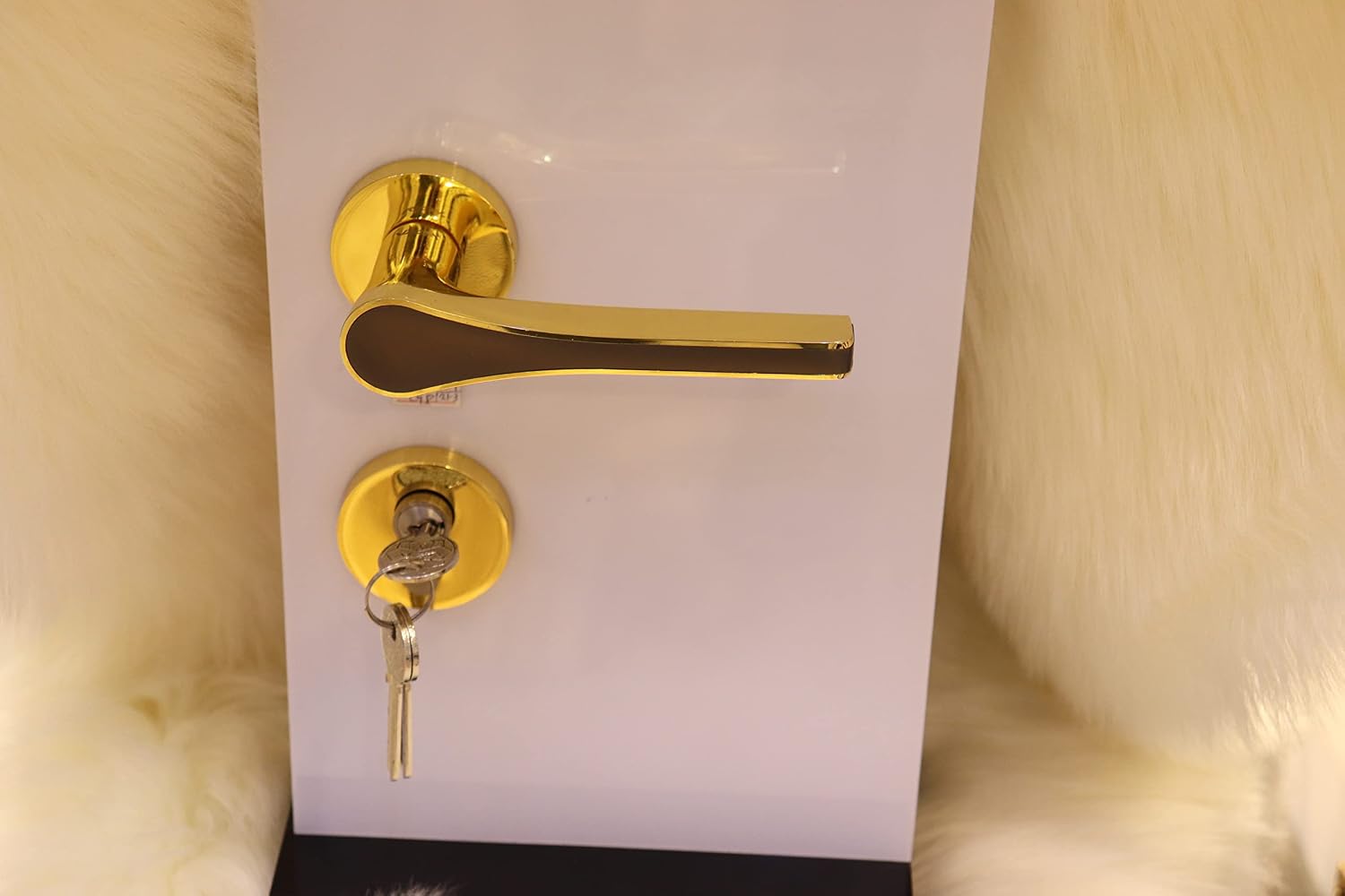 Vila Door handle Zinc Alloy Durable for All Kinds Of Indoor Doors (1-pec) Colour:Chrome -Golden |R05-504| (Golden)