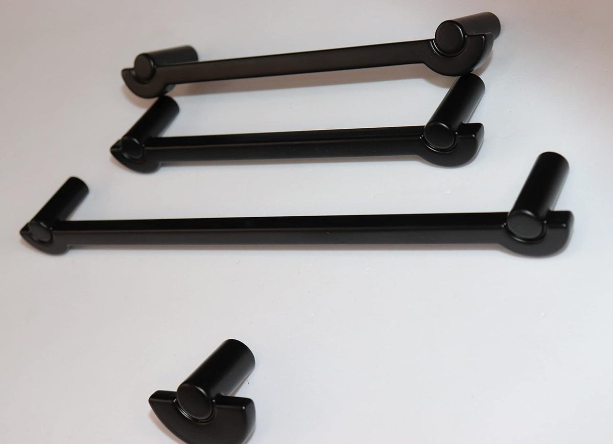 VILA Cabinet Handles Drawer Pulls Solid Zinc Alloy Furniture Kitchen Cupboard 1-pec Size: (128mm)
