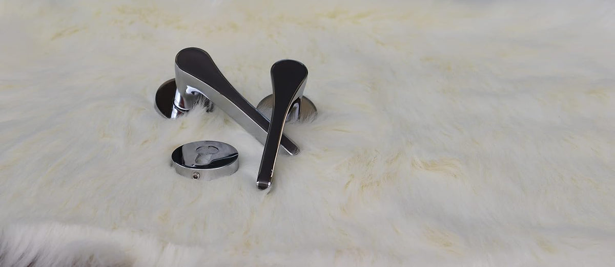 Vila Door handle Zinc Alloy Durable for All Kinds Of Indoor Doors (1-pec) Colour:Chrome -Golden |R05-504| (Golden)
