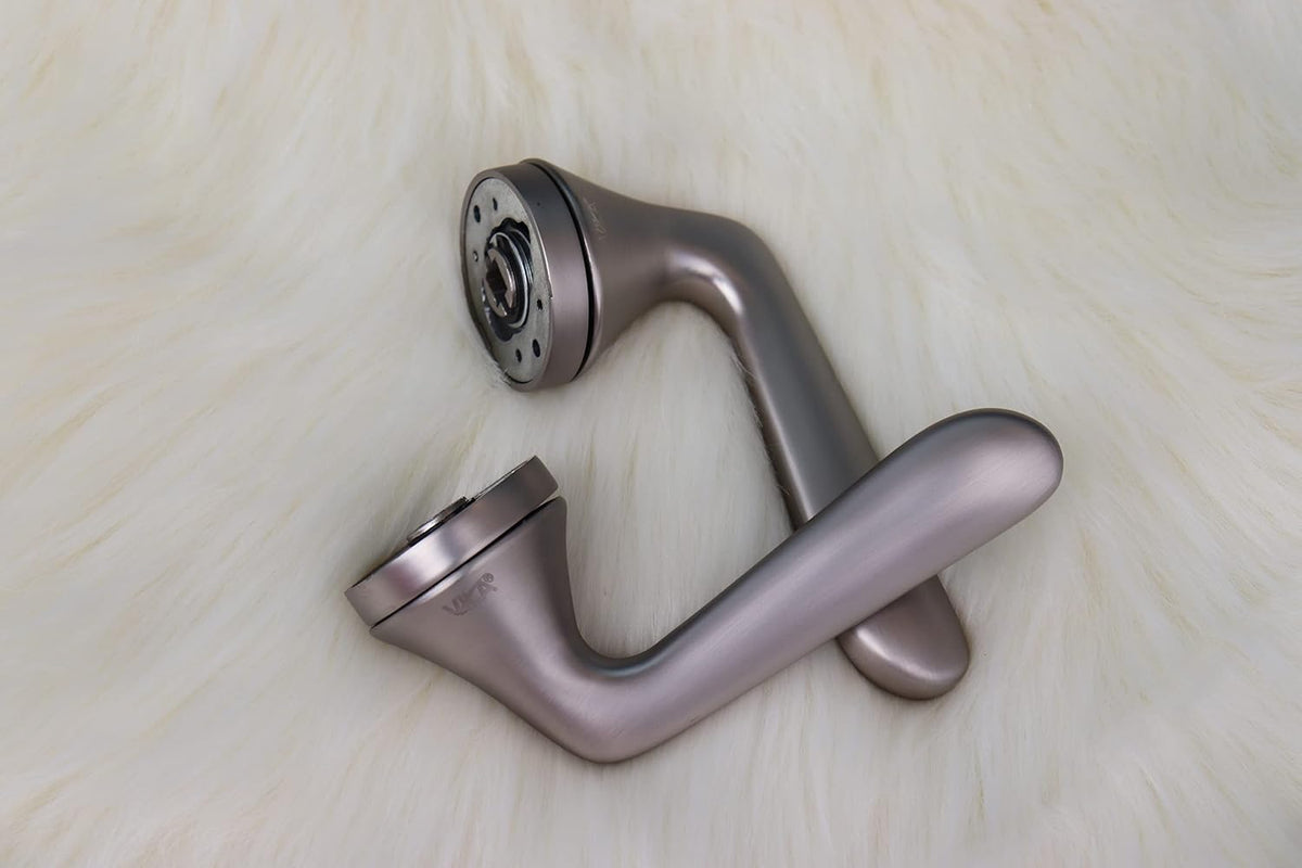 Vila Door handle Zinc Alloy Durable for All Kinds Of Indoor Doors (1-pec) Colour:Mbn -MSN |R05-505| (Gray)