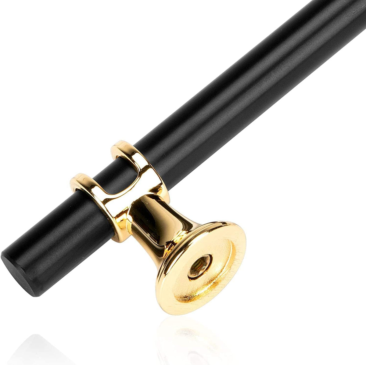 Vila Cabinet Handle T Bar Zinc Alloy Handle Kitchen Drawer Handles 1-pec Color : Black/Gold -Size: (160mm)