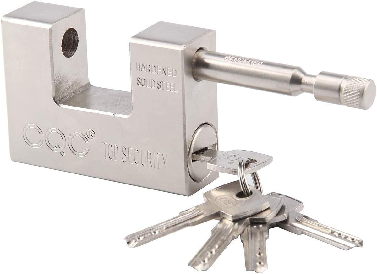 VILA Heavy Duty 95mm Container Garage Warehouse Shutter Padlock Chain Lock with 5 Keys