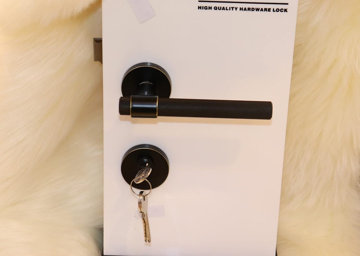 Vila Door handle Zinc Alloy Durable for All Kinds Of Indoor Doors (1-pec) Colour:Silver -Golder -Black |R05-692| (Siver)