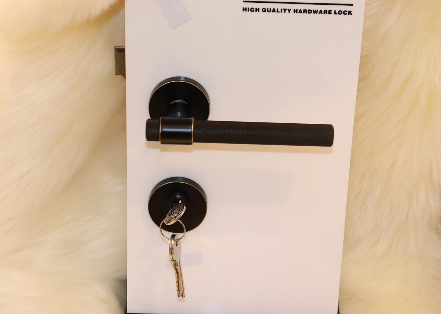 Vila Door handle Zinc Alloy Durable for All Kinds Of Indoor Doors (1-pec) Colour:Silver -Golder -Black |R05-692| (Siver)