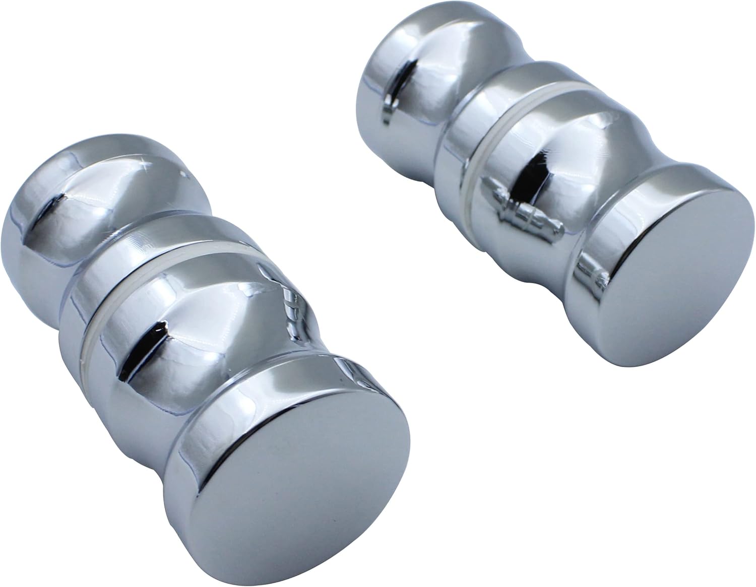 Shower Door knob Handle, 2 Pairs Round Chrome Glass Door Handle knob, Pull Handle knob, Parts Replacement for Shower Enclosure, Shower Bath Screen Parts Replacement