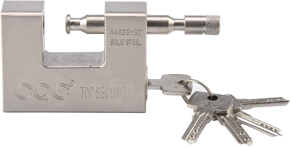 VILA Heavy Duty 95mm Container Garage Warehouse Shutter Padlock Chain Lock with 5 Keys
