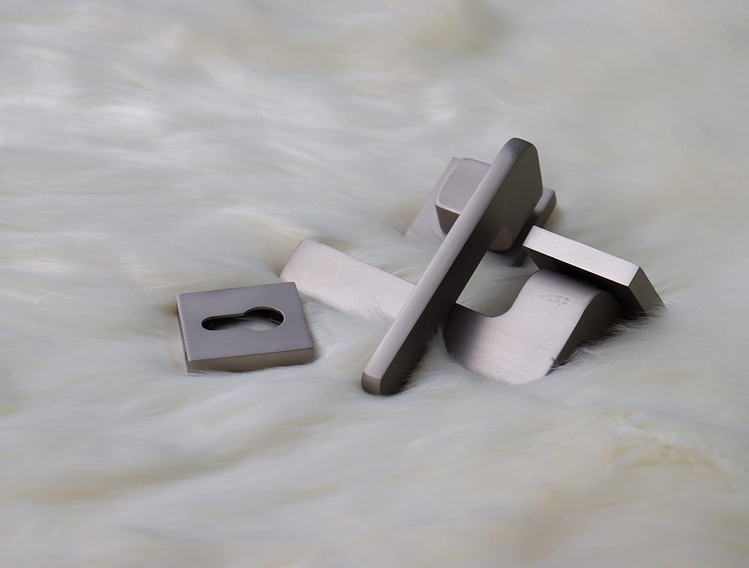 Vila Door handle Zinc Alloy Durable for All Kinds Of Indoor Doors (1-pec) Colour: Silver -Grey|R06-706| (Mat Silver)