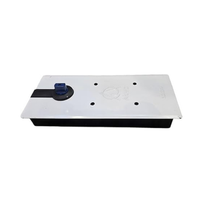 Heavy Duty Floor Spring SS Plate For Glass Doors - Door Closer & Floor Machine, 105kg Capacity, 90° Hold Open, Mirror Finish