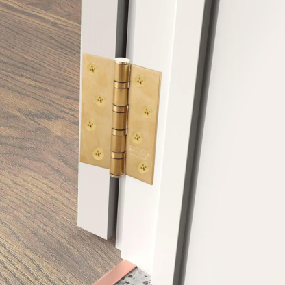 8 PCS Gold Door Hinge, 4 Inch Stainless Steel Door Hinges Internal with Screws, Ball Bearing Hinges Heavy Duty Hinges for Internal Doors