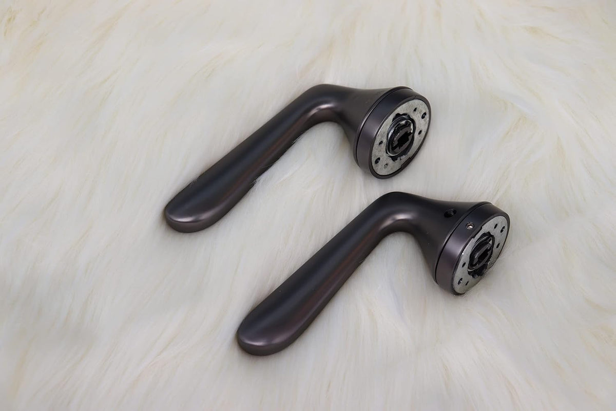 Vila Door handle Zinc Alloy Durable for All Kinds Of Indoor Doors (1-pec) Colour:Mbn -MSN |R05-505| (Gray)
