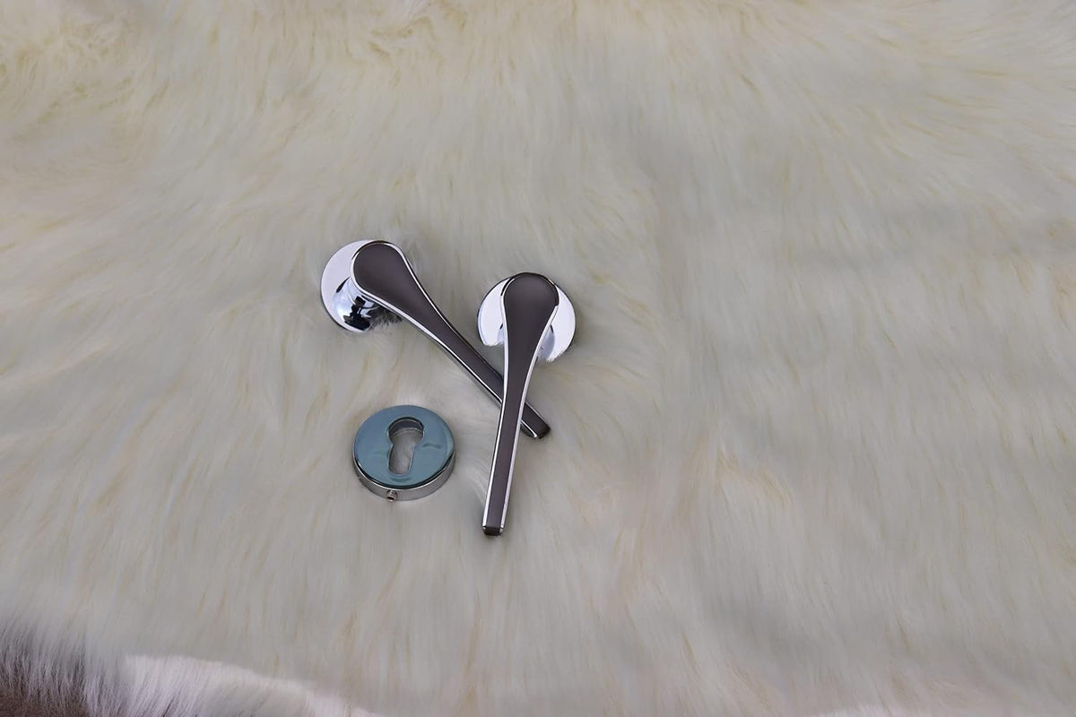 Vila Door handle Zinc Alloy Durable for All Kinds Of Indoor Doors (1-pec) Colour:Chrome -Golden |R05-504| (Golden)