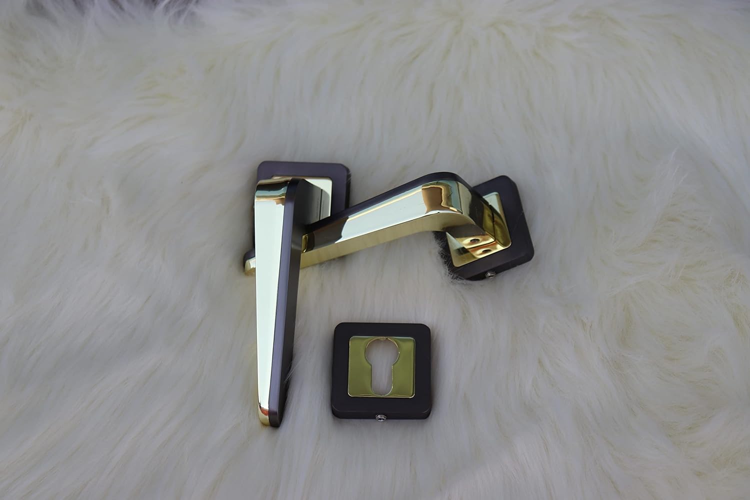 Vila Door handle Zinc Alloy Durable for All Kinds Of Indoor Doors (1-pec) |R07-668| Color: (Gray+Gold)