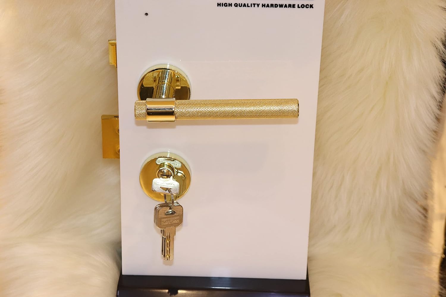 Vila Door handle Zinc Alloy Durable for All Kinds Of Indoor Doors (1-pec) Colour:Silver -Golder -Black |R05-692| (Golden)