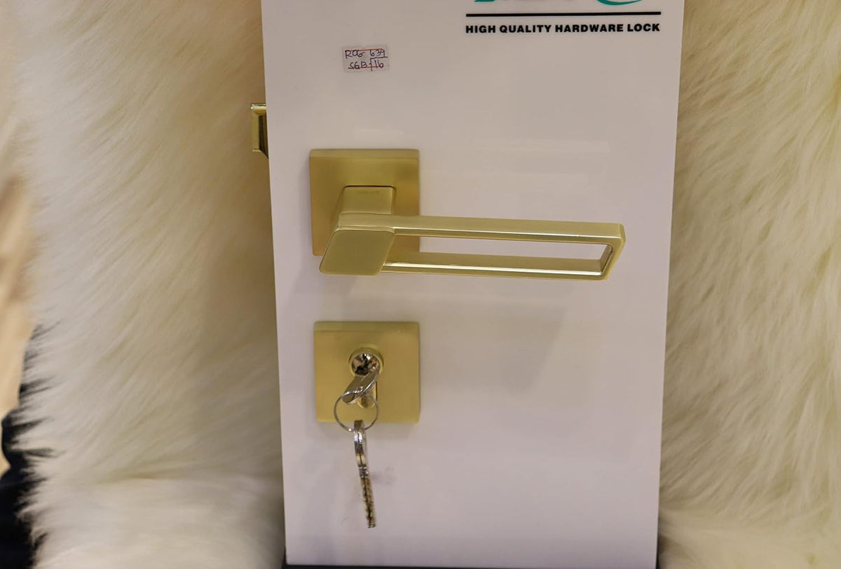 Vila Door handle Zinc Alloy Durable for All Kinds Of Indoor Doors (1-pec) Colour: Rose Gold |R06-639|