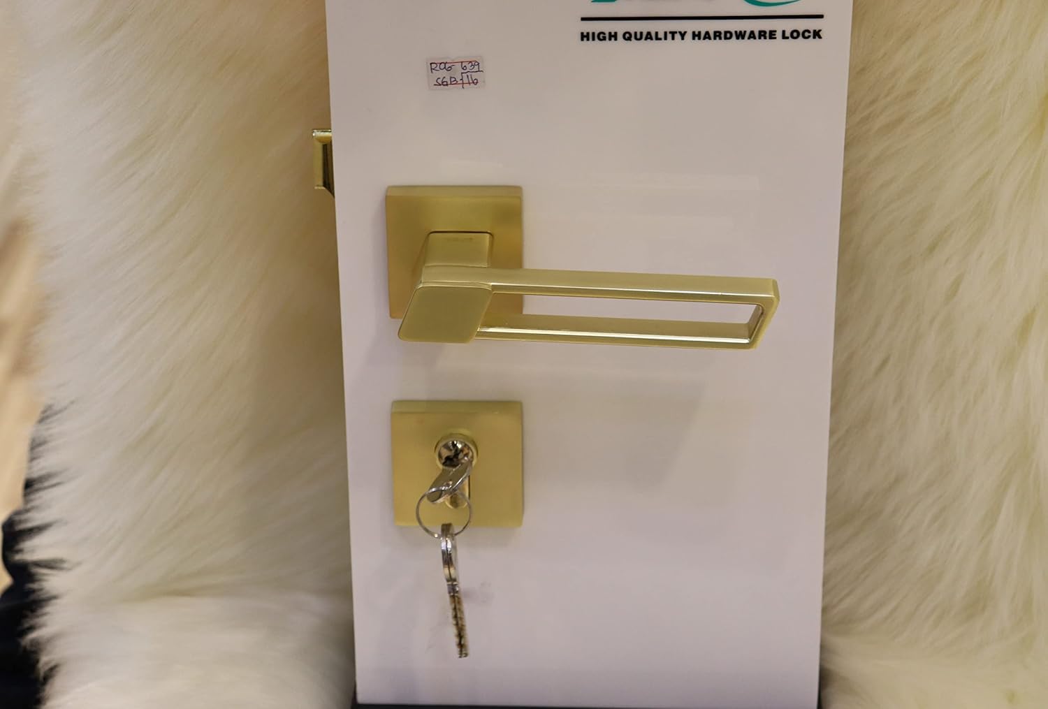 Vila Door handle Zinc Alloy Durable for All Kinds Of Indoor Doors (1-pec) Colour: Rose Gold |R06-639|