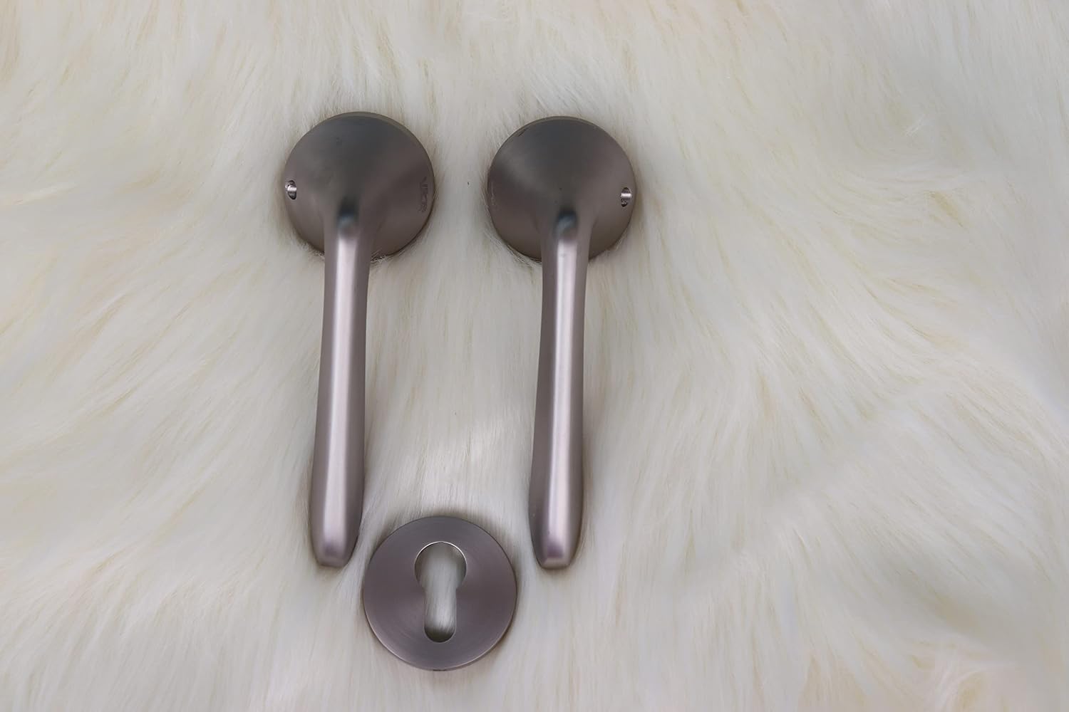 Vila Door handle Zinc Alloy Durable for All Kinds Of Indoor Doors (1-pec) Colour:Mbn -MSN |R05-505| (Gray)