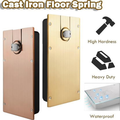 Adjustable Floor Spring Hinge for Glass Doors - Heavy-Duty Door Closer Hardware for Airport School Villa - Supports Up to 100kg - Smooth Operation & Design