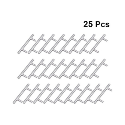 25Pcs Stainless Steel Cabinet Pull Handles Furniture Bar Handles for Drawer Dresser Cupboard