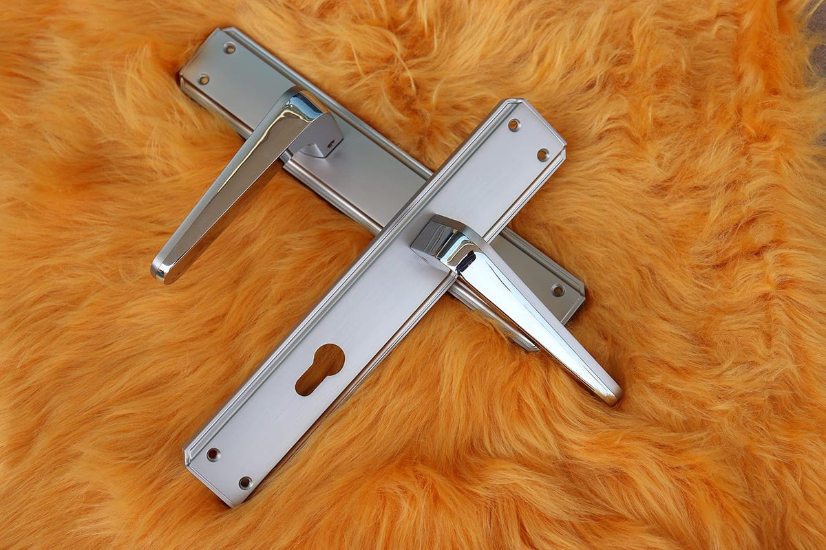 Vila Door handle Zinc Alloy Durable for All Kinds Of Indoor Doors (1-pec) Colour:Msn-CP |915-668|