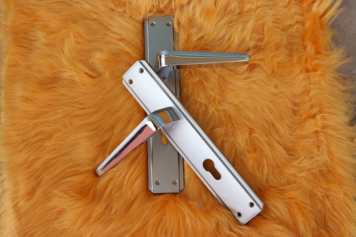 Vila Door handle Zinc Alloy Durable for All Kinds Of Indoor Doors (1-pec) Colour:Msn-CP |915-668|